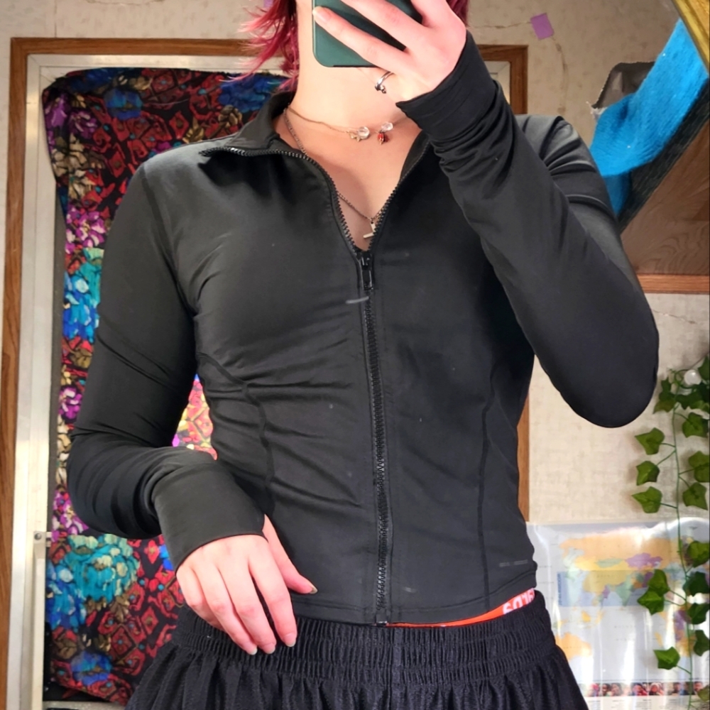 ZIP UP SLIM MUSCLE SHIRT💪🏻